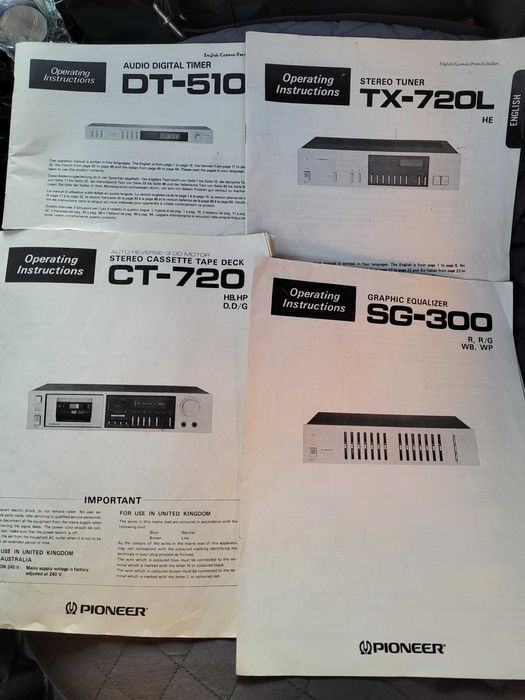 Уникална Pioneer-blue series-SA 720,TX 720L,CT 720,DT 510,SG 300