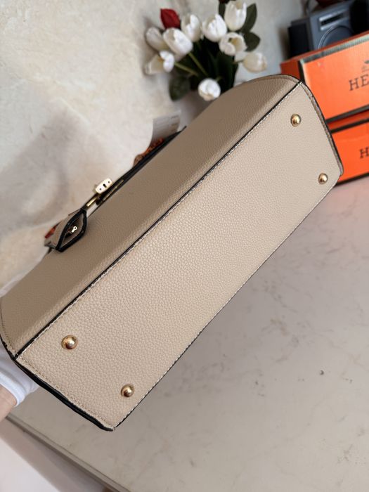 Дамска чанта Hermes Birkin бежова