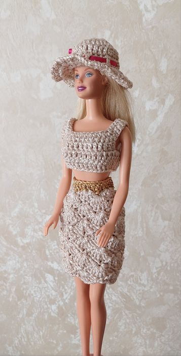 Плетени дрехи за кукла Барби 1966