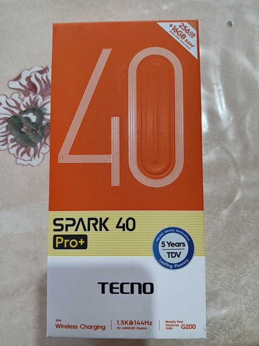 Tecno Spark 40 pro+ 256 GB