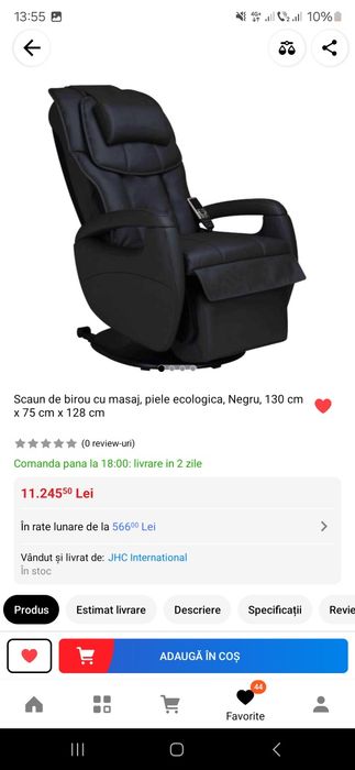 Scaun masaj nou model Alpha