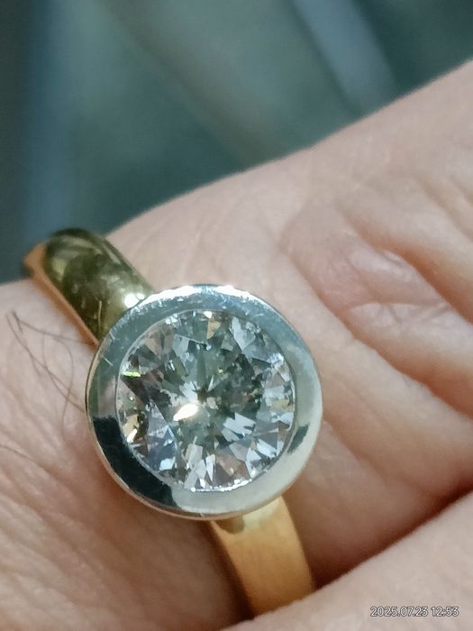 Vind inel din aur 18kt cu diamant 1,60ct