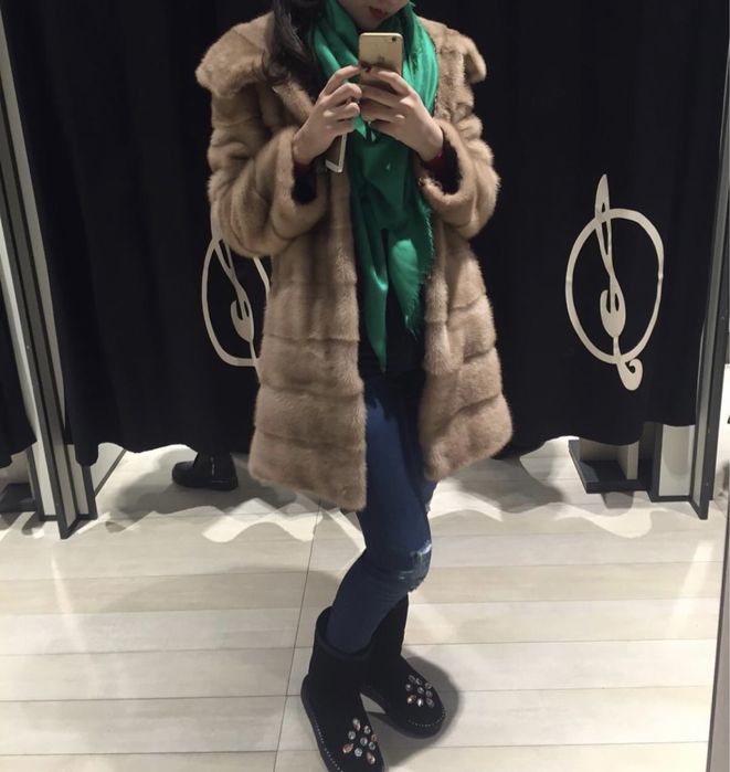 Норковая шуба трансформер