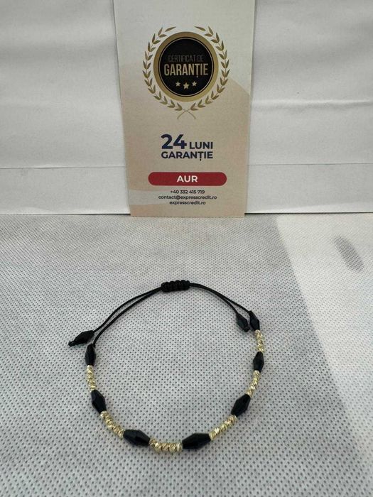 (Ag41) Bratara aur 14K B6266.1 - Certificat de garanție!