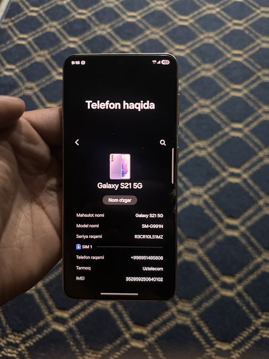 Galaxy S21 5G Sotiladi