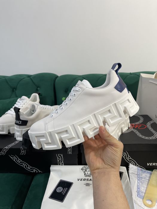 Adidasi Versace Greca piele naturala 100% Premium colectie noua