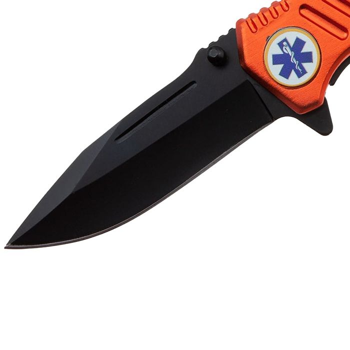 Briceag vanatoare IdeallStore®, Medical Rescue, 20.5 cm, portocaliu