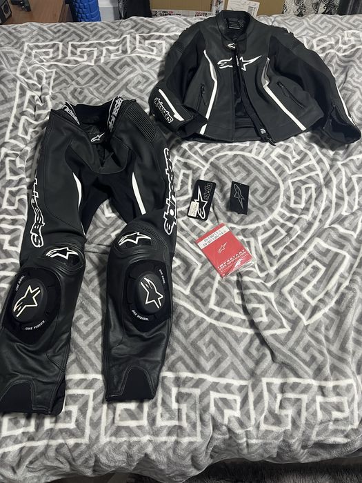 Vand costum moto Alpinestars Stella Missile V2 Negru/Alb – marime 42 (dama)