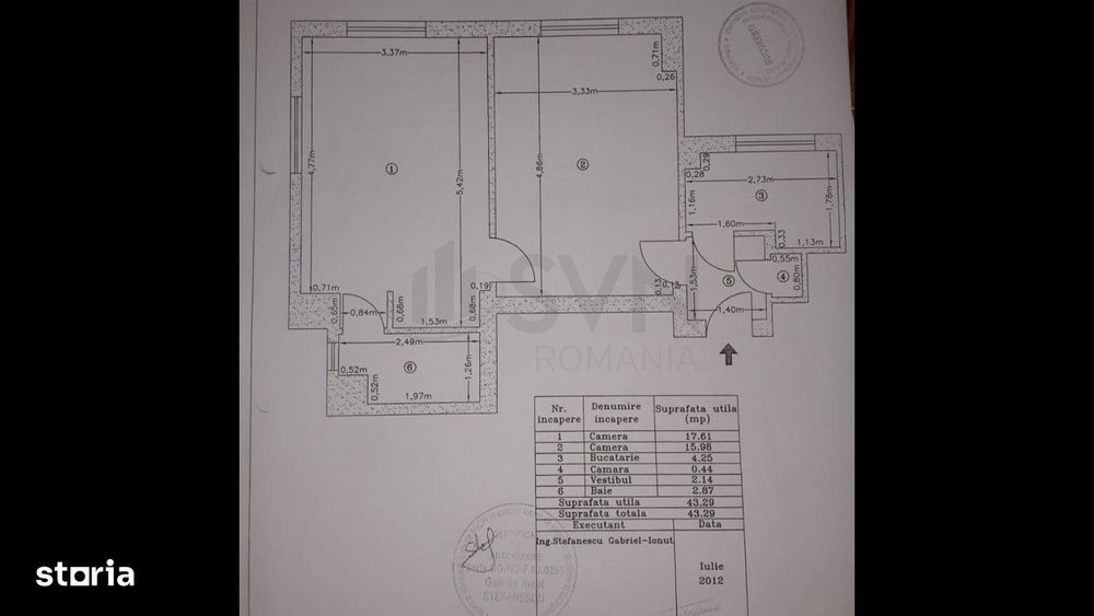 Apartament 2 camere I Romana