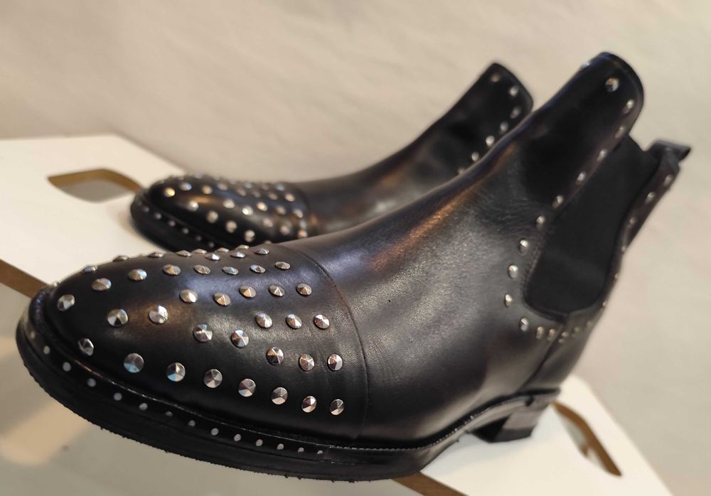 Ghete chelsea cap toe 41 Lav. Artigianale Fantasy piele naturala moale