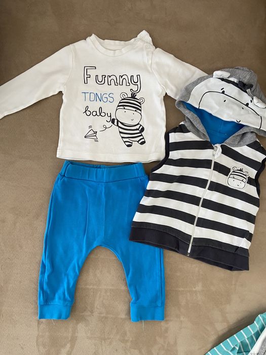 Лот за бебе момче 62см + чувалче за сън