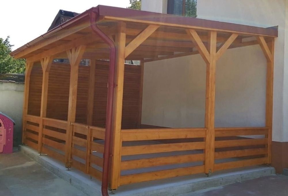 Ne ocupăm cu construcția de terasă și foișoare