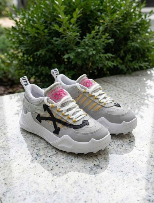 Adidasi Off White Gri - Produs Full Box - Unisex