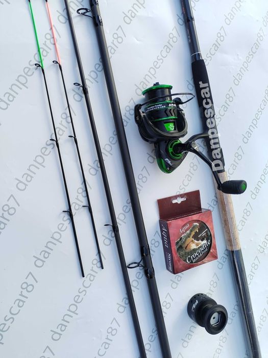 SET FEEDER Lanseta SEEKER 3,90m 180gr +Mulineta SPARKLER 4000+150m fir
