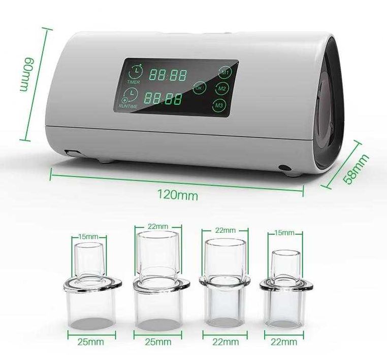 Озонов Дезинфикатор за BiLevel CPAP Апарат за Сънна Апнея Озон Генератор с Чанта и 4 броя Накрайника Озонов Генератор за Почистване на ЦПАП Апарат