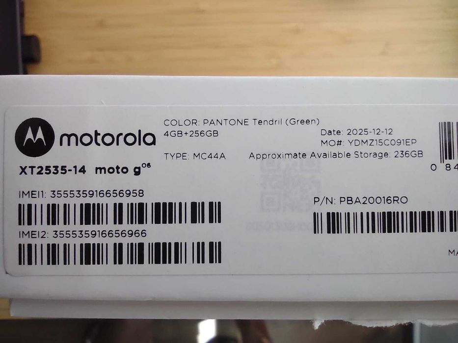 Motorola G06, 4GB, 256GB