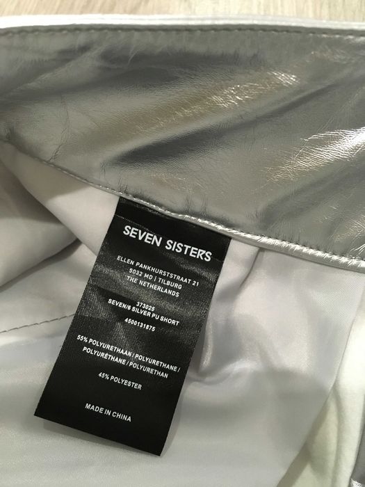 Seven Sisters ефектни панталонки сребро М