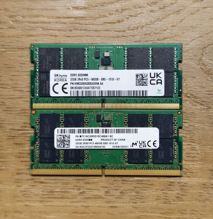 DDR5 32gb sau 64gb, Laptop