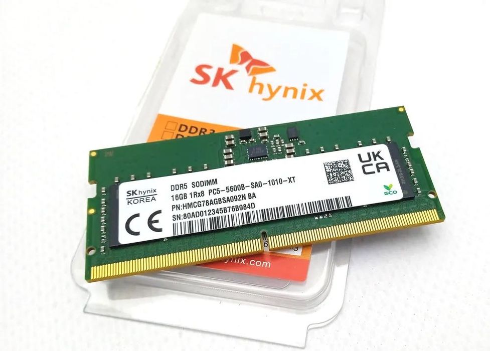 Заголовок:
Оперативная память SK hynix DDR5 2x16GB SO-DIMM 5600MHz