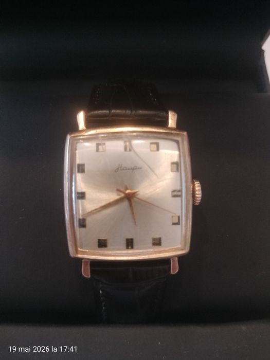 Ceas aur masiv 14K (583) NAIRI – Mecanism Poljot 17 Jewels, Servisat recent