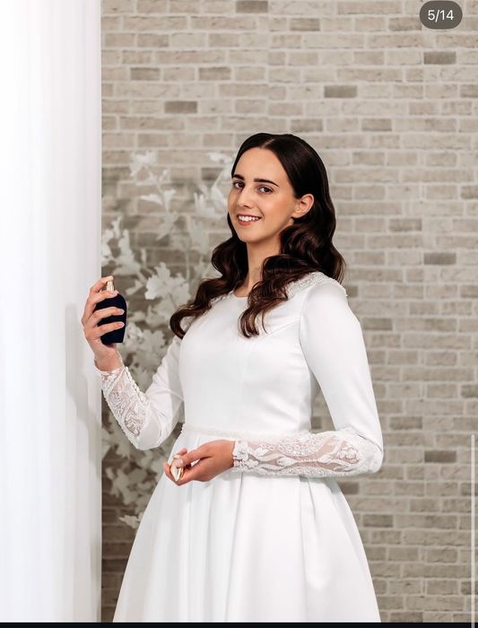 Rochie mireasă elegantă din tafta