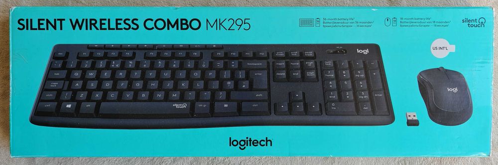 Клавиатура и Мишка Logitech silent wireless combo mk295