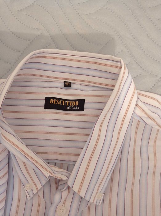 Мъжка риза с къс ръкав