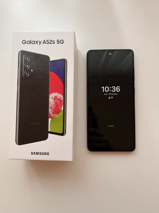 Samsung A52s, dual sim, negru, 128 GB