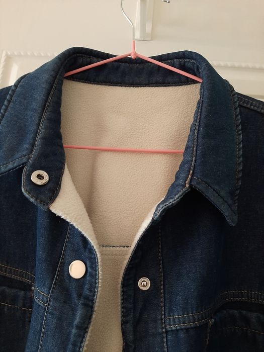 Джинсовая утепленная куртка