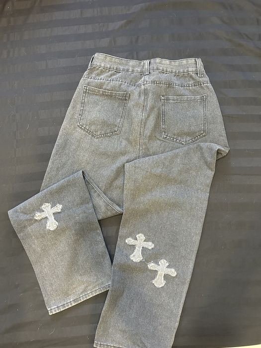 Джинсы багги, широкие