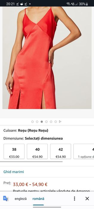 Rochie eleganta midi rosie
