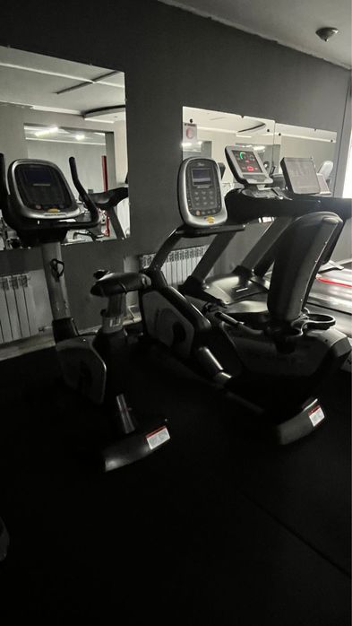 Вело тренажер для фитнес и для дома + штанга