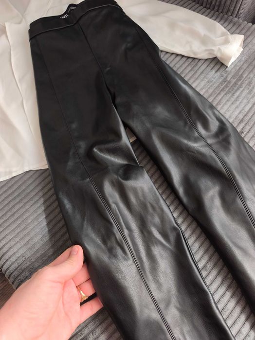 клинове с имитация на кожа zara