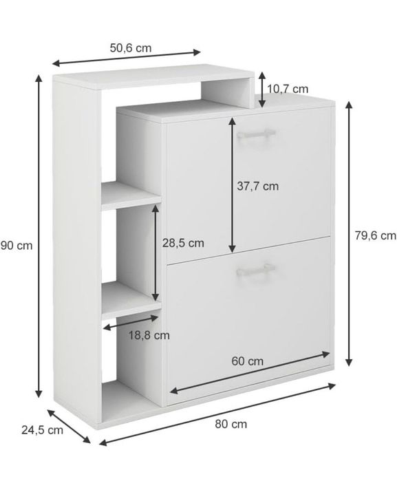 Шкаф за обувки с етажерка