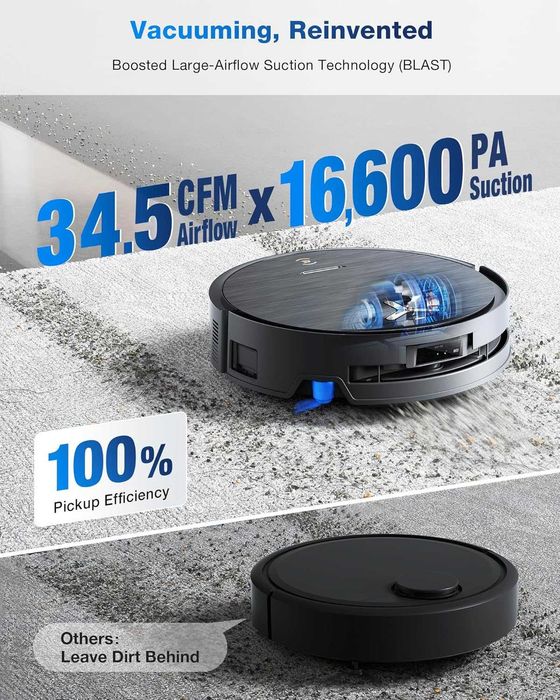 Прахосмукачка Робот + Автоматична Станция ECOVACS Deebot X9 Pro OMNI за Сухо и Мокро, 16600Pa, AI, Навигация, APP, Моп!