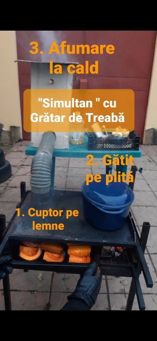 Grătar cum n-ai crezut că există! Grătar de Treabă cu grill și plită!