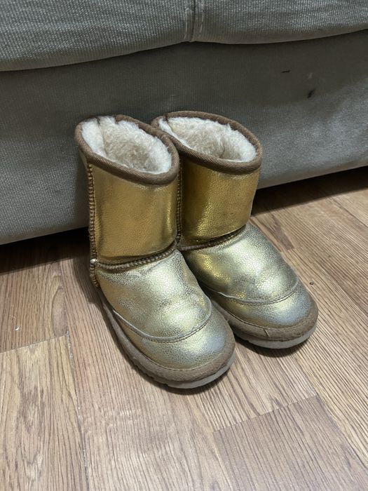 Угги детские кожаные