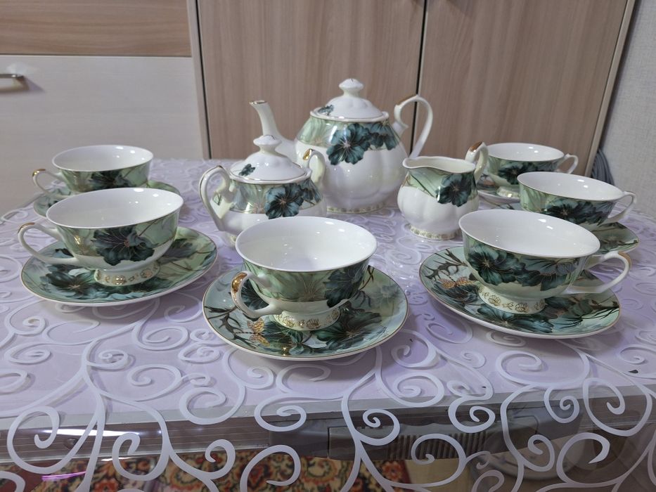 Чайный сервис новый.