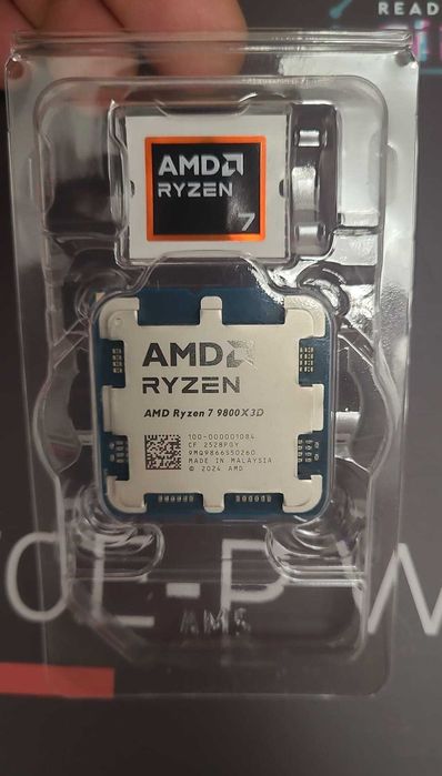 Procesor AMD Ryzen 7 9800X3D, 104MB, 4.7/5.2GHz Boost, Socket AM5, -nou