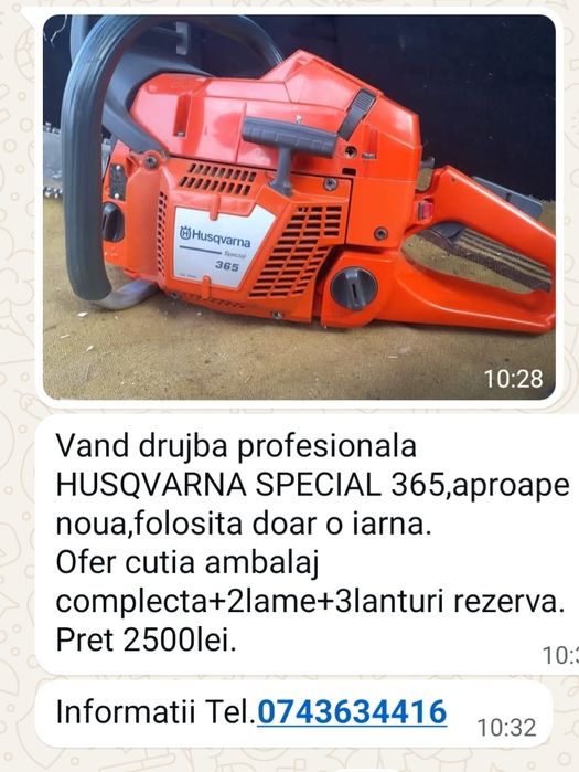 Vând drujba aproape nouă