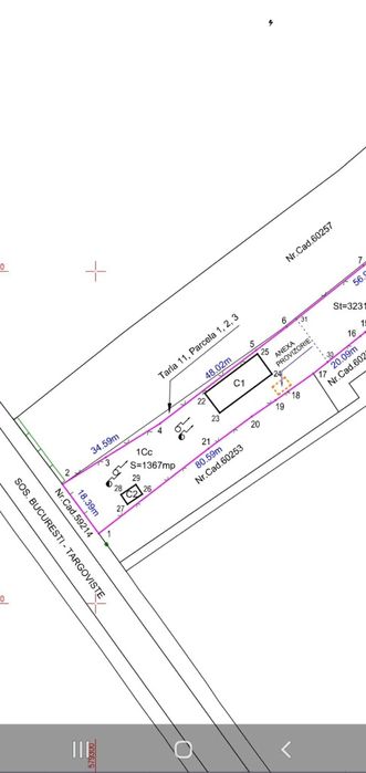 Teren de vânzare în Mogosoaia 1730 m²