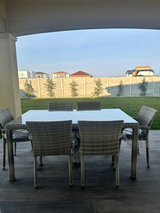 Masa terasa cu scaune, Mobexpert + perne