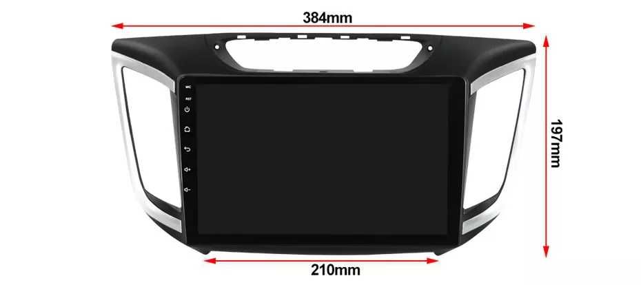 Navigatie Android 14 Hyundai Santa Fe IX25 2015+ 1/8 Gb CarPlay Camera