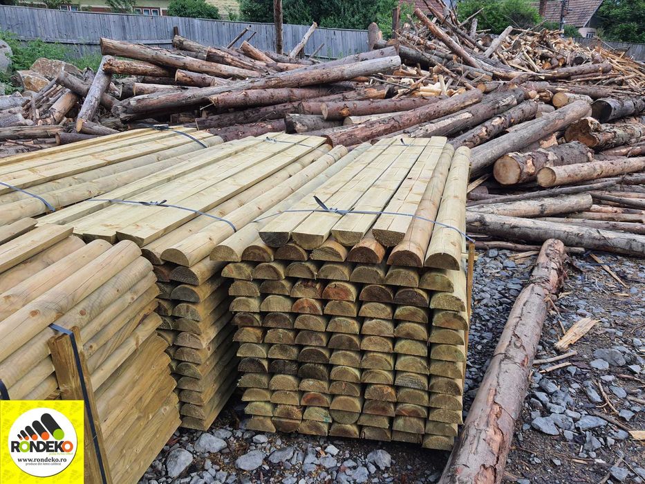 Sipci Semirotunde pentru Garduri