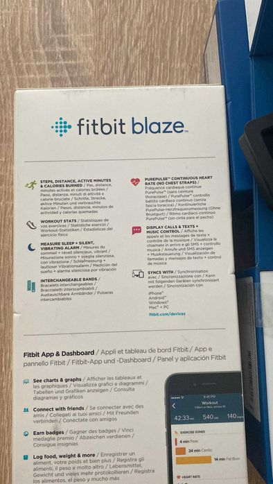 Ceas Fitbit Blaze Albastru