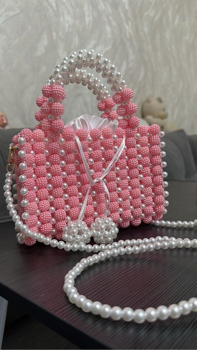 Сумка из бусин, ручная работа