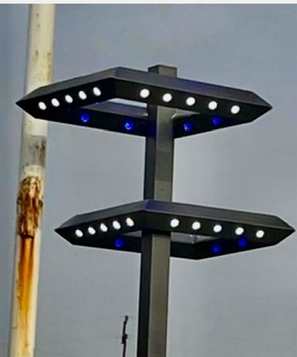 Столб LED садовово парковый 100+100 ват