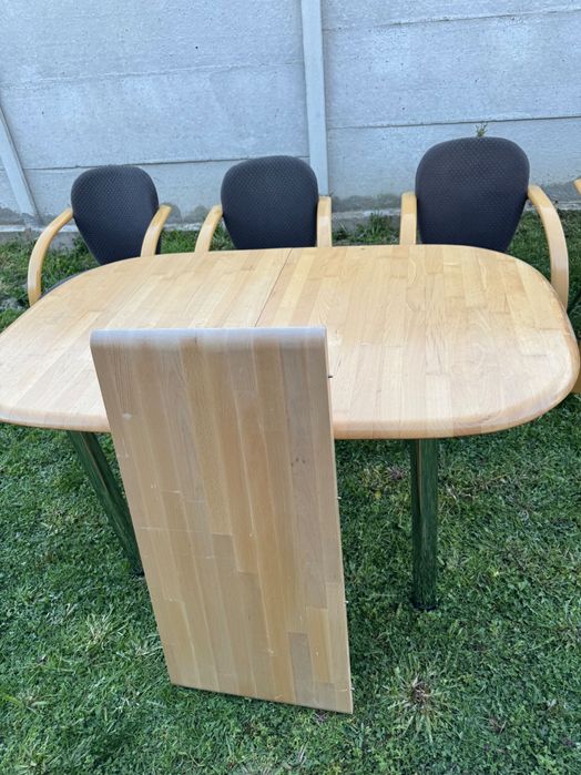 Set masa cu scaune lemn masiv
