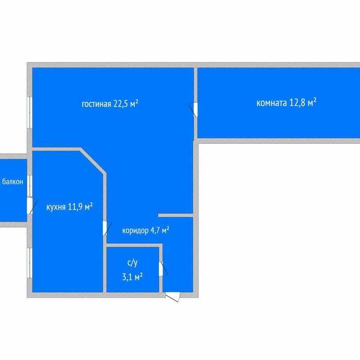 Срочно 2х комнатная квартира в центре