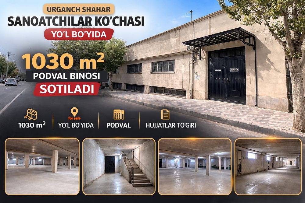 Подвал булиб турган бино сотилади